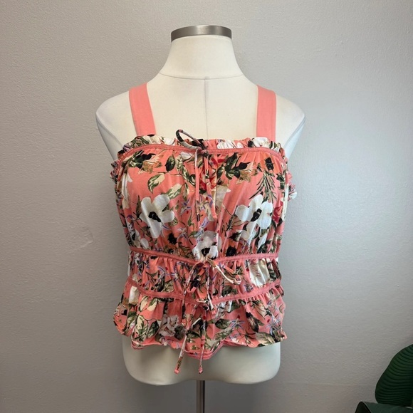 INC International Concepts Plus Light Pink Floral Tank Top - New - Size 1X - Picture 3 of 5